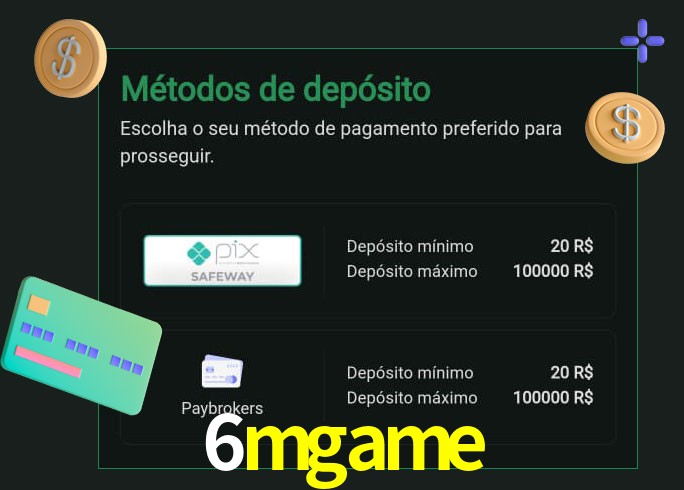 O cassino 6mgame oferece uma grande variedade de métodos de pagamento
